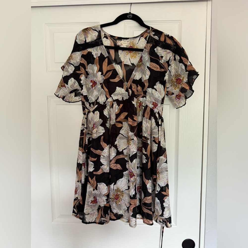 BOG collective black floral dress